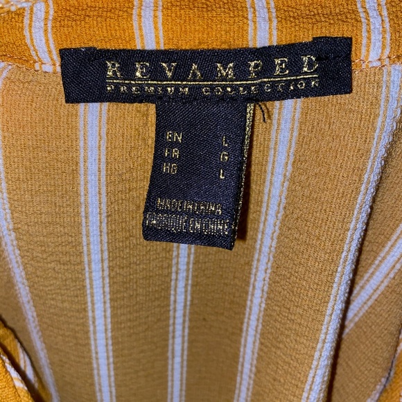 Yellow tie up shirt - Picture 2 of 2